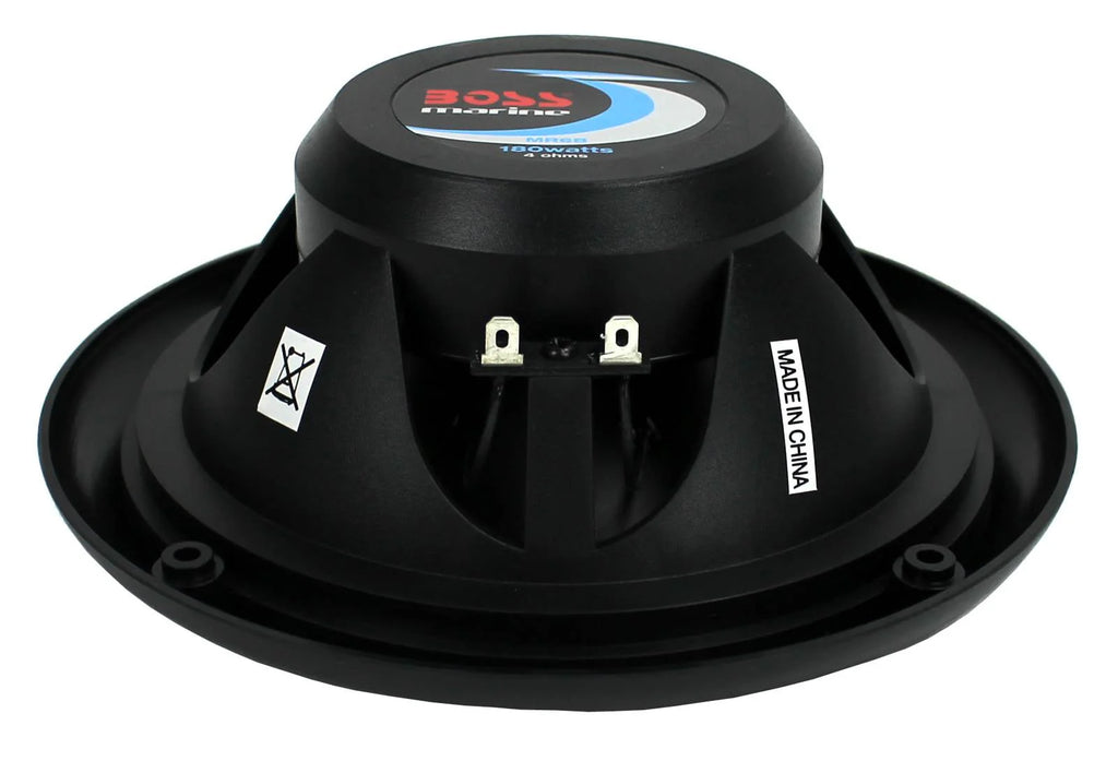 6.5 Inch Black Marine Audio Speakers (6 Pack) E943