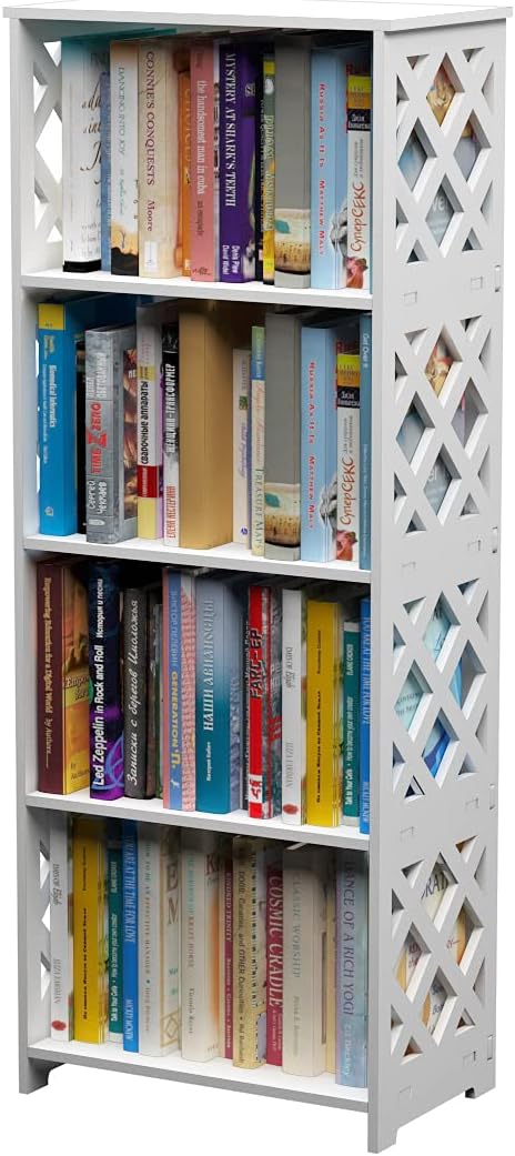 2 Tier White Bookshelf C569