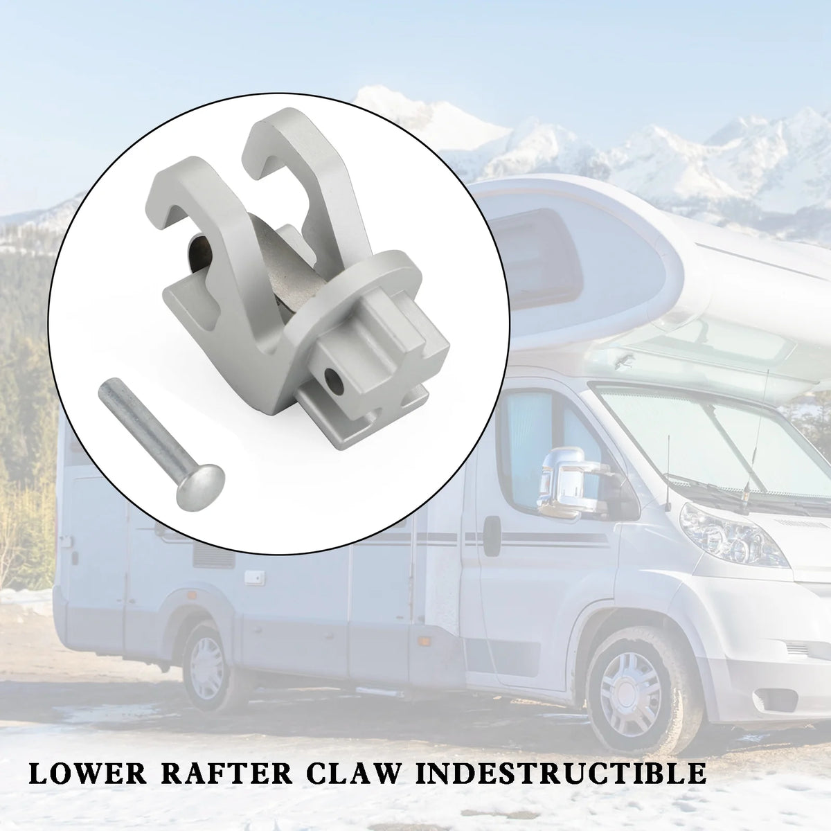 Alminum RV Rafter Claw Satin Hardware Awning F5656