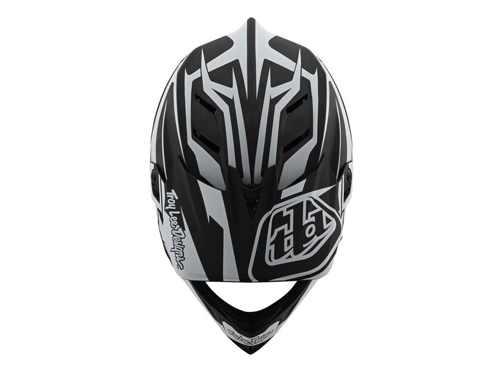 XL Black White Carbon Helmet Q444