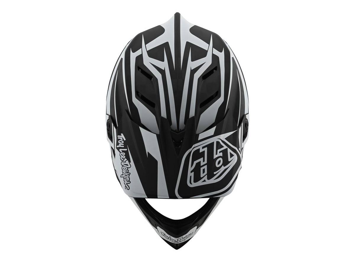 XL Black White Carbon Helmet Q444