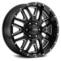 20x10 5x5.5 -25mm Black Milled Wheel X746182