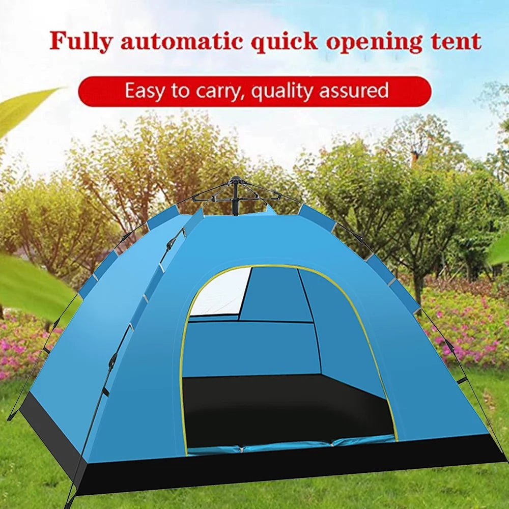 3 Person Waterproof Windproof Pop Up Camping Tent O744