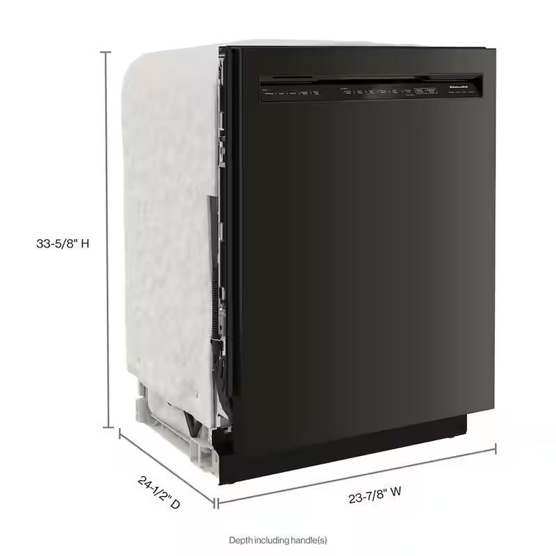 Black Stainless Built-in Dishwasher with Stainless Steel Tub Y9182