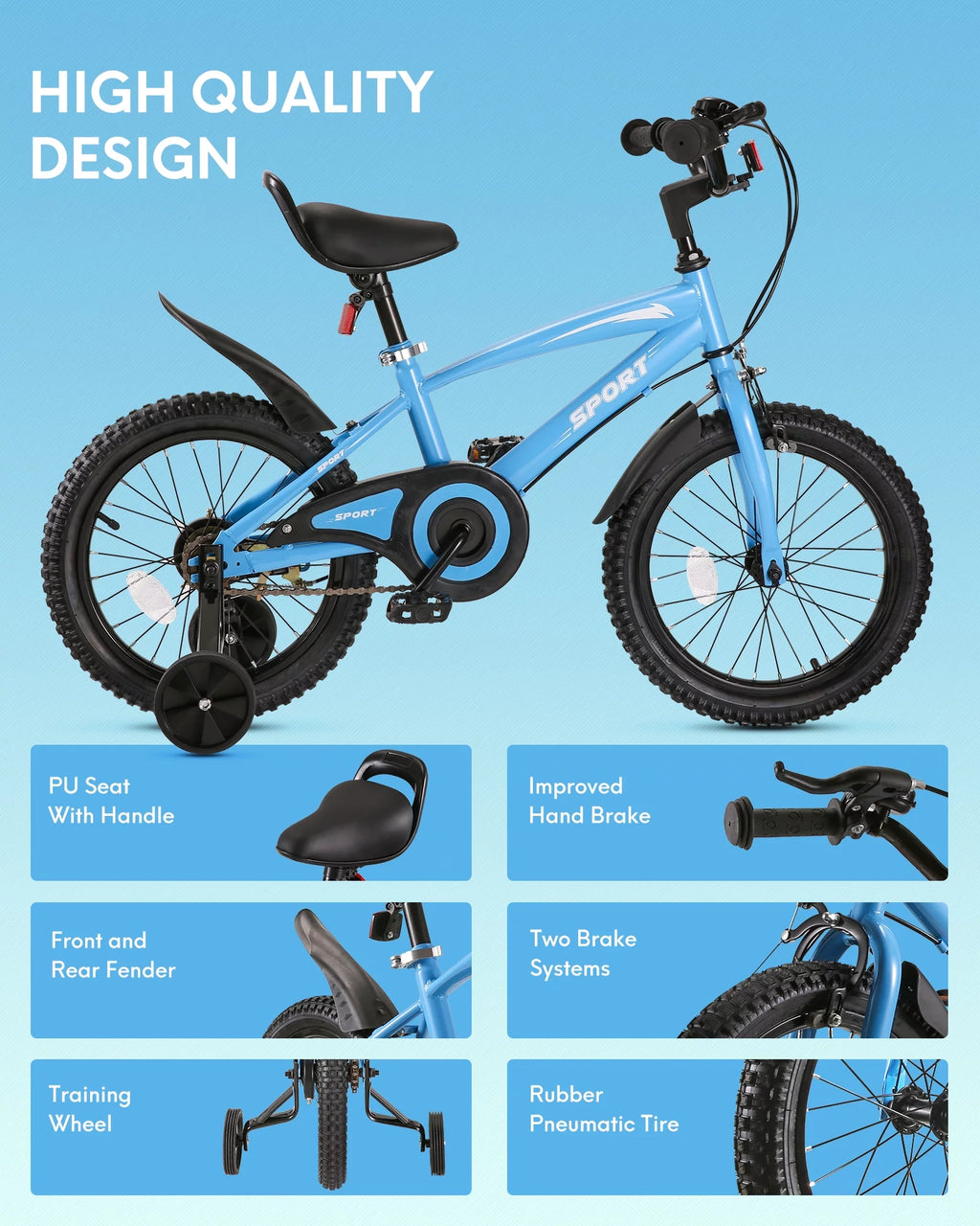 Blue Kids Bike X8731