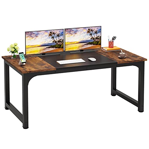 63 Inch White Computer Office Desk Y205053